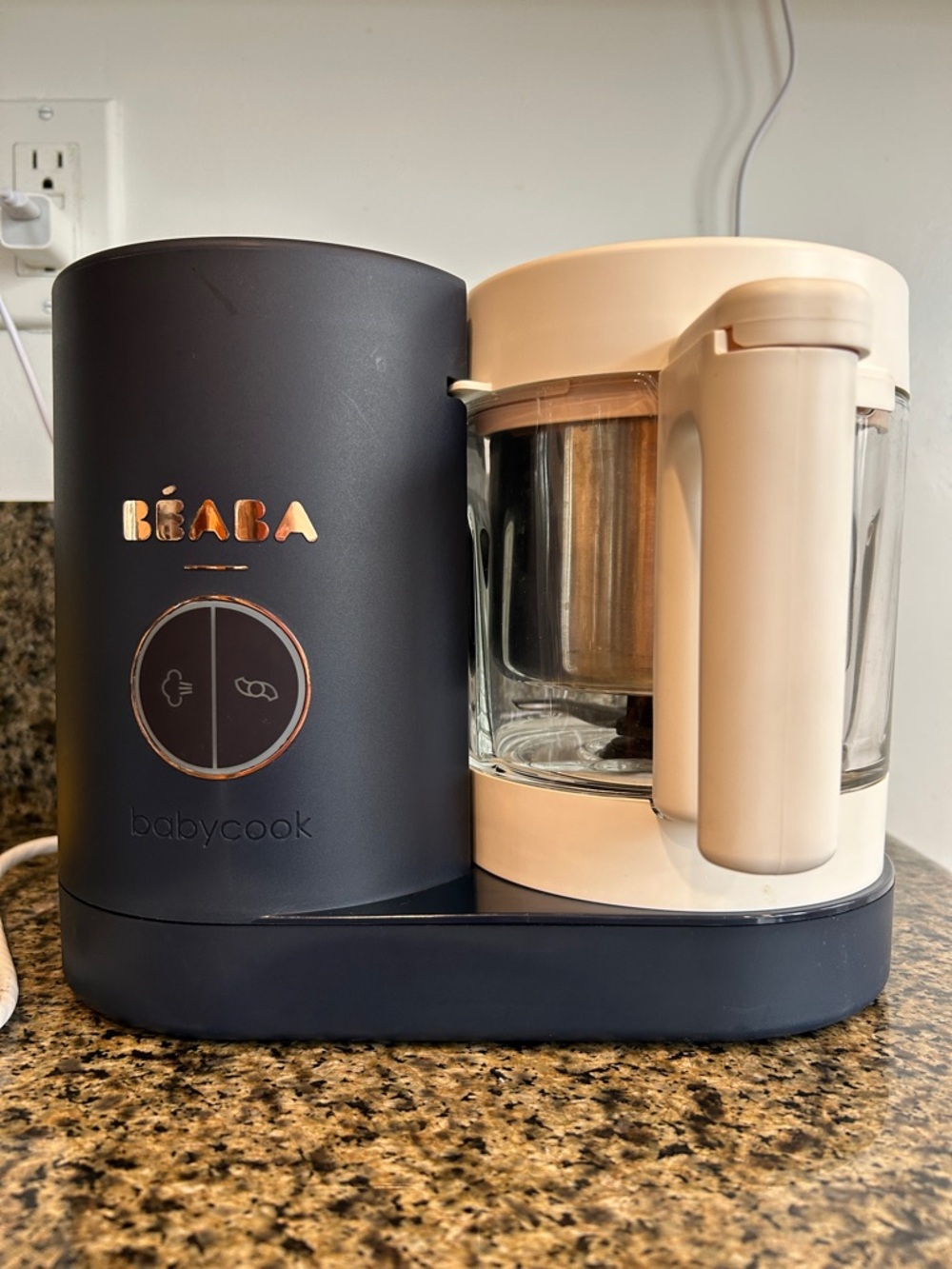 BÉABA Neo Babycook Baby Food Maker in Navy and Cream